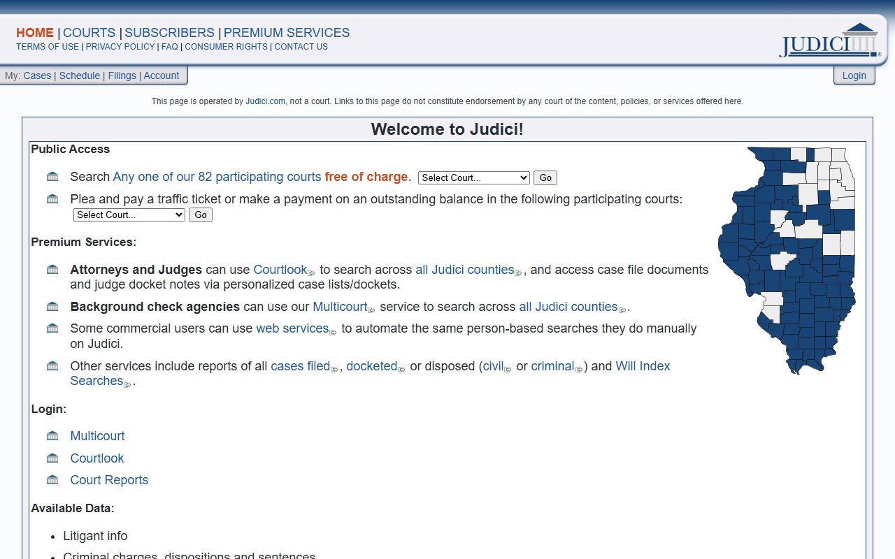 Judici Adams County ePay portal for traffic ticket records