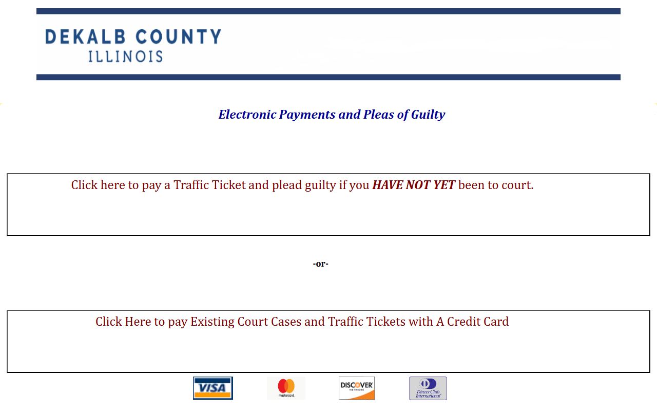 Magnus ePay DeKalb County payment portal for traffic ticket records